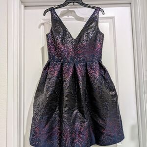 Sparkling Pink and Blue Cocktail Dress By Hadleigh's